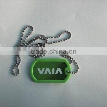 plastic dog tag