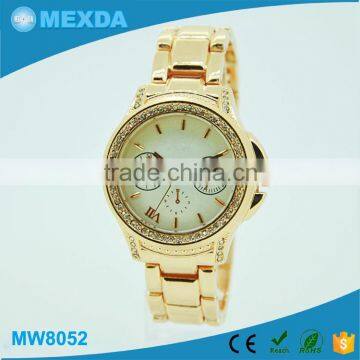 Luxury japan movt 3atm water resistant stainless steel watch for women