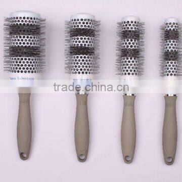 color changed round ceramic hair brush