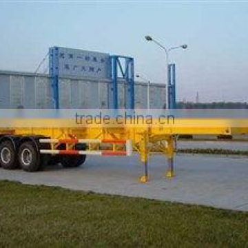 widely used 3 axle 40ft skeleton container semi-trailer