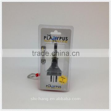 Plastic PVC blister clamshell packing with insert paper card for socket