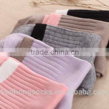 Soft-touch women colorful bulk cotton socks wholesale