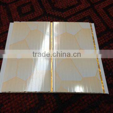 Building Materials Waterproof Fireproof 20cm Ceiling Design Silvery Line Pvc Panel Ceiling photo-5