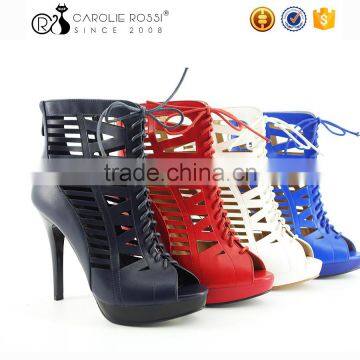 Ladies new fashionable sandals famous brand european sandals in high heel