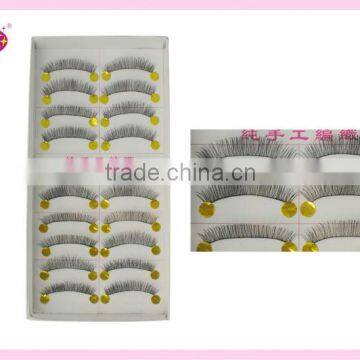 100% hand-made false strip eyelahs