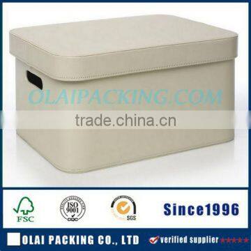 large capacity soft white hamper box wholesale