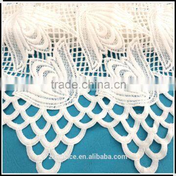 Water soluble embroideried white latest style african dry lace