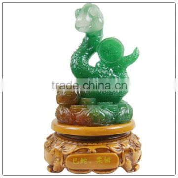 Fabulous Hong Tze Collection-Triple Chinese zodiac animals Resin snake statue