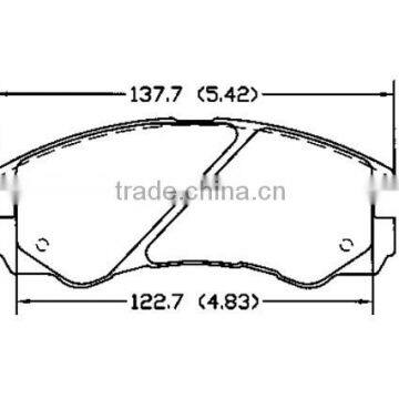 D579 1605848 for HONDA Acura OPEL ISUZUI car brake pad