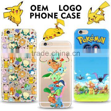 2016 trending customized pokemon go design mobile phone cover for iphone 7 case for pokemon iphone case cell phone case