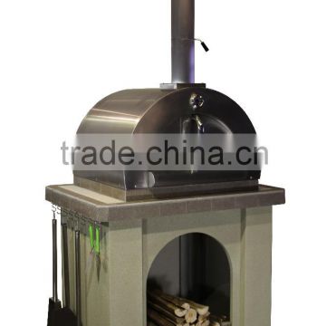 Charcoal Burned Oven Wood Fired Pizza Oven With Tool For Sale