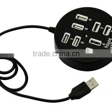 Hi-speed Round 8 Ports USB 2.0 Mobile Charger For IPhone IPad Htc Samsung and Tablets And Other USB-Powered Devices photo-3