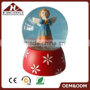 Angel Figurine 4 Inch Snow Globe With Blowing Snow Supplier's Choice