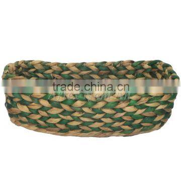 Beautiful Water Hyacinth Fruit Basket/ Fruit Tray With Handle Woven Storage Basket photo-5