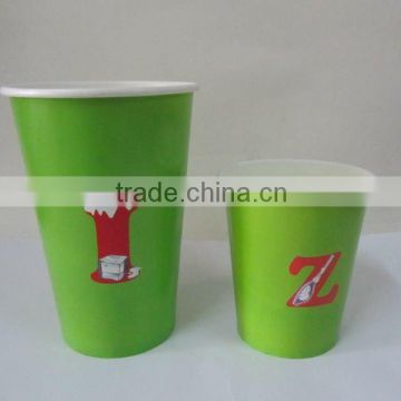 Custom printed disposable paper cup available in various sizes