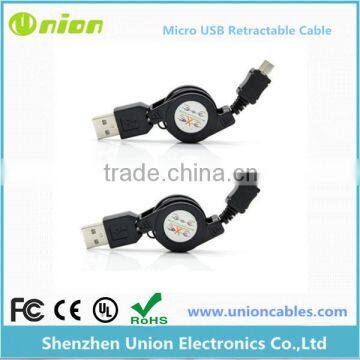 Retractable Micro USB Cable for Samsung Devices