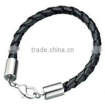 Fashion Cheap woven bracelet charm mens bracelet 316l stainless steel clasps for bracelet