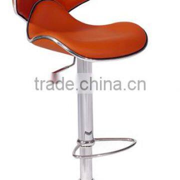 Lower price high quality swivel footrest saddle-shaped red high stool bar chairs