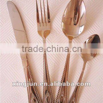 Elegant cutlery set for restaurant and hotel