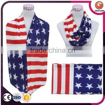 United States flag chiffon scarf