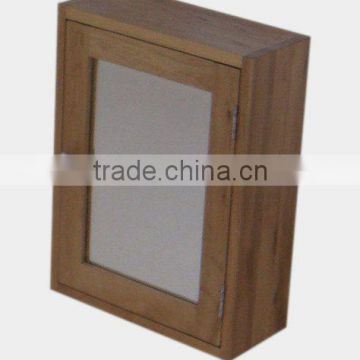 Wooden Bathroom Cabinet with Glass Mirror