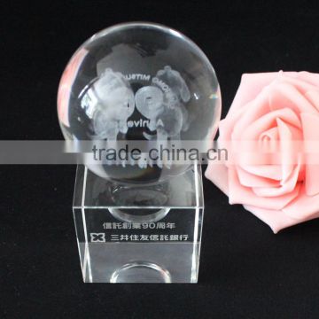 cheap 3D laser crystal ball for souvenir