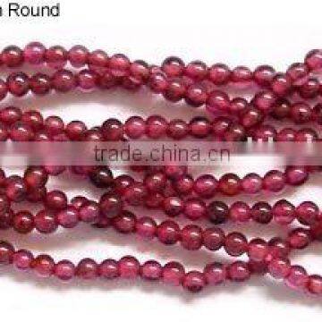 Garnet Smooth Round Beads