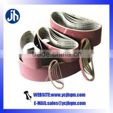 high quality abrasive sanding belts 533 low price for metal/wood/stone/glass/furniture/stainless steel