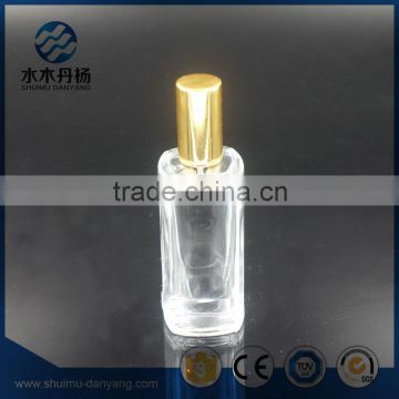 50ml transparent empty glass perfume bottle with sprayer