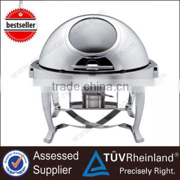 Hot Sale Buffet Restaurant Round Roll Top Chafing Dish Price