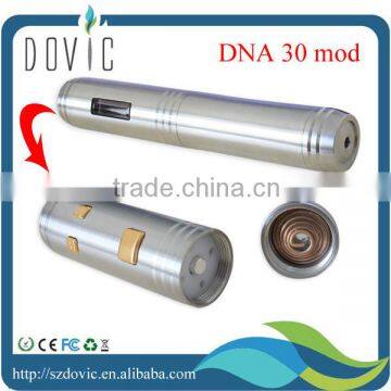 newest product full mechanical DNA 30 mod , rebuildable stainess DNA 30 mod with high quality