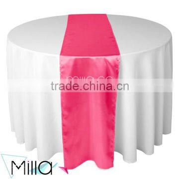 Wedding,Home,Banquet,Hotel Use and Plain Style satin pageant sash table runners