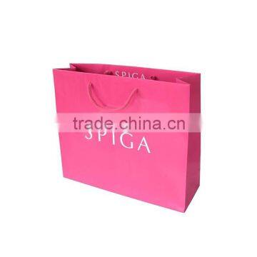 2016 High quality custom recycle paper bag waterproof paper carrier bag