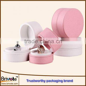 leather packaging boxes for hearing aid/pu leather ring box/boxing ring for pu leather