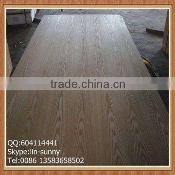 Flower grain ash veneered plywood