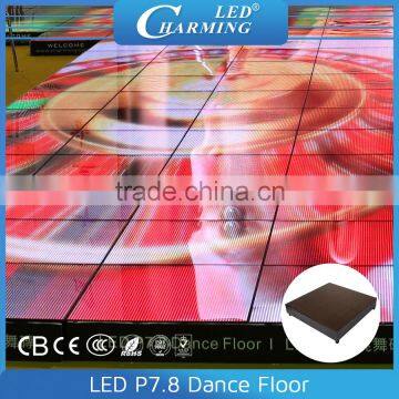 colorful P7.8 led dance floor panels DJ video dancing floor light