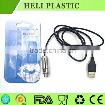 wholesale customized USB charger blister plastic packaging