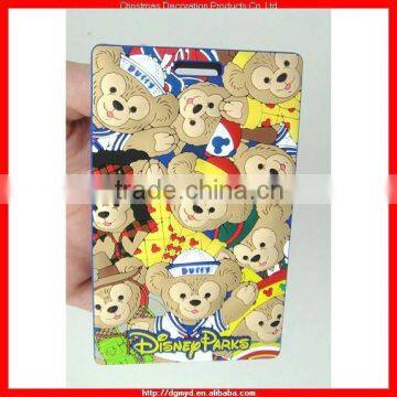 Teddy bear soft PVC luggage tag (MYD-LT6666)