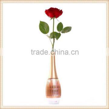 Mini Portable LED Light Flower Vase Bluetooth Speakers for Computers and Mobile Phones photo-3