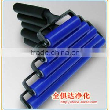 Plastic handle silicon sticky roller / cleanroom sticky roller