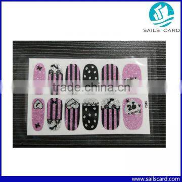 Free Sample Nail sticker Custom 3D nail sticker