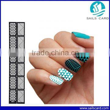 6 Styles Reusable Stamping Tool DIY Nail Art sticker Hollow Template Nail Stickers                        
                                                Quality Choice