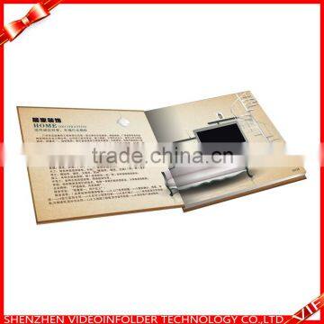 a5 4.3inch lcd screen video folder / 5inch video brochure