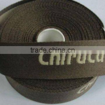 100% polyester jacquard ribbon with letter