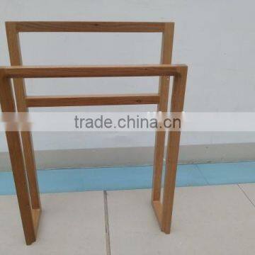 Beech wood bathroom towel rack