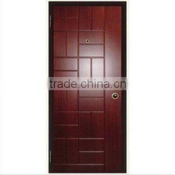 italy steel wooden security nain entrance doors, flush door