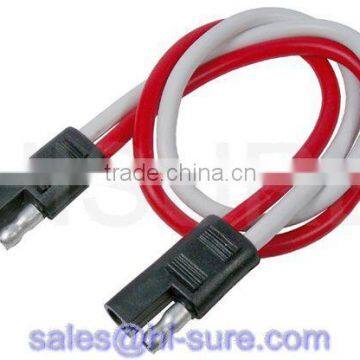 2 pin wire connector, 2 wire flat connector, 2 pole trailer plug