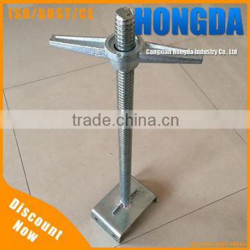 Steel Fasteners Adjustable Scaffolding Base Screw Jack Manufacturer