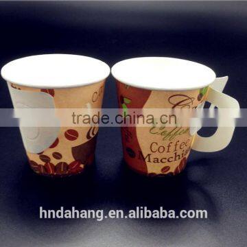 Printed Coffee Paper Cup Disposable Coffee Cup With Handle photo-5