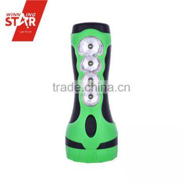 New Model Portable Convenient Use Battery Powered 4+1 LED Flashlight